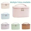 Waterproof Makeup Bag Organizer for Women - Spacious with Multiple Compartments for Travel Toiletries - Keep Your Cosmetics Safe 1