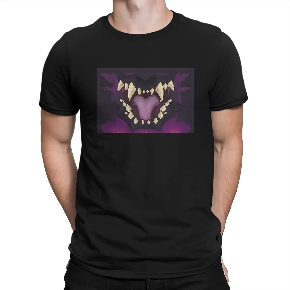 

Monster Hunter Fantasy-themed Action Role-playing Games Newest TShirt for Men Nergigante Maw Round Neck Basic T Shirt Hip Hop