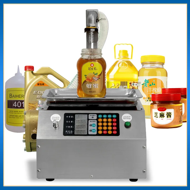 

Small Automatic Dispensing Filling Machine Viscous Liquid, Sesame Sauce, Edible Oil, Glue, Honey Filling Machine Digital Contro