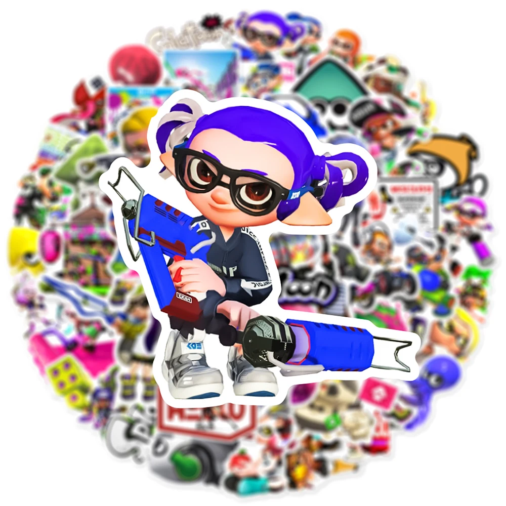 10/30/50 Stuks Cool Splatoon Spel Anime Stickers Diy Telefoon Motorfiets Laptop Koffer Cool Mode Graffiti Sticker Kid Speelgoed Cadeau