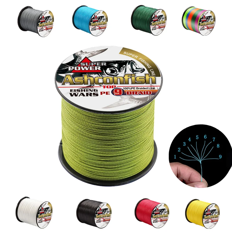 9 Strands PE Braided Fishing Line 100M 300M 500M Round Multifilament  Fishing Wire 15-90LB Abrasion Resistance Braided Wire - AliExpress