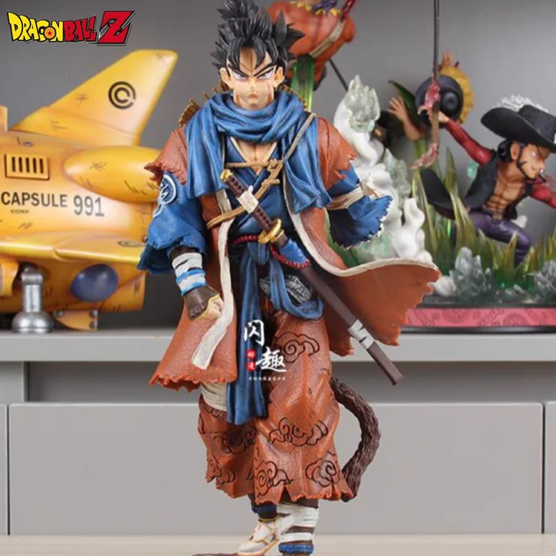 

30cm Dragon Ball Anime Figure Samurai Son Gohan Goku Brokeback Figurine Super Saiyan Model Statue Decoration Toy Birthday Gift