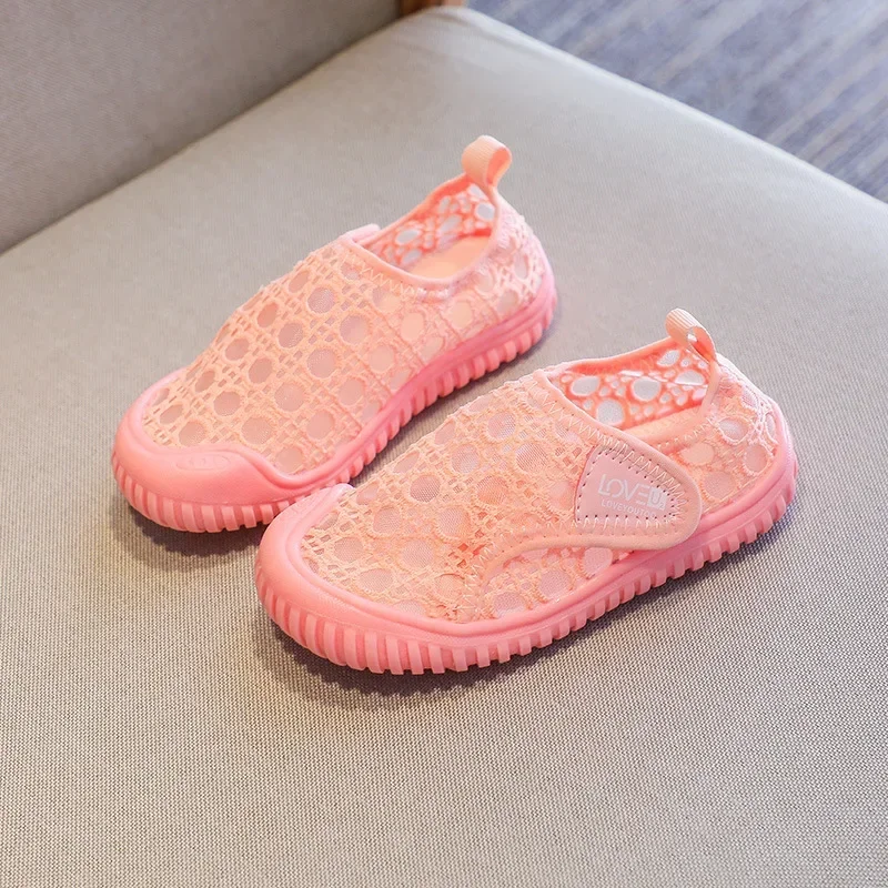 Baby Girls Casual Shoes Summer Boys Sneakers Breathable Mesh Children Shoes Soft Sole Infant Toddler Kids Sports Sandals