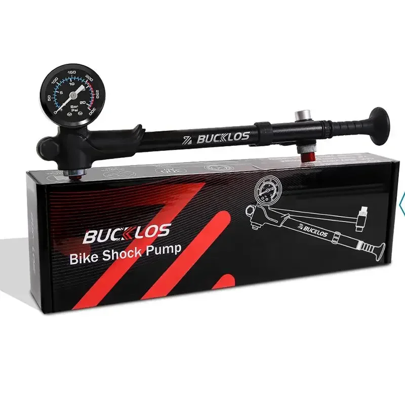 Mountain Bicycle Air Shock Pump with Gauge for Fork Rear Suspension Bike Tire In