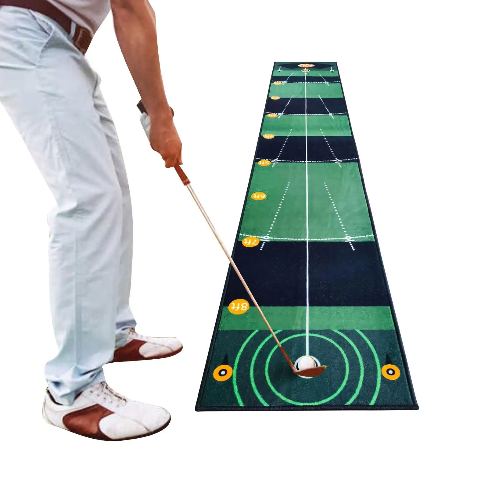 

Golf Putting Green Mat Golf Hitting Pad Durable Putting Aids Golf Training