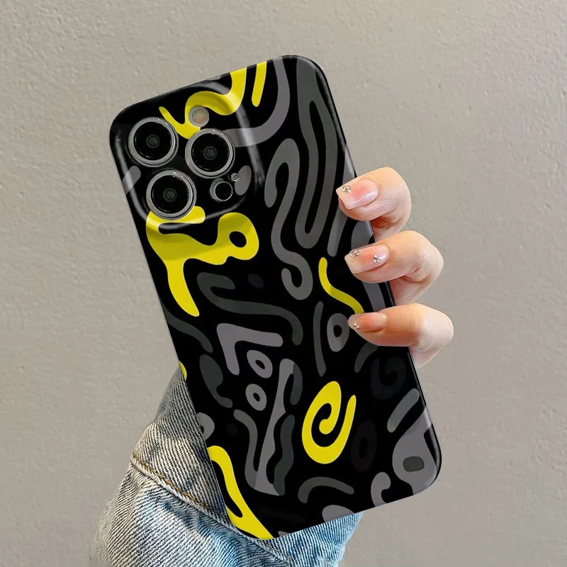 Abstract Graffiti Pattern Hard PC Back Cover Phone Case