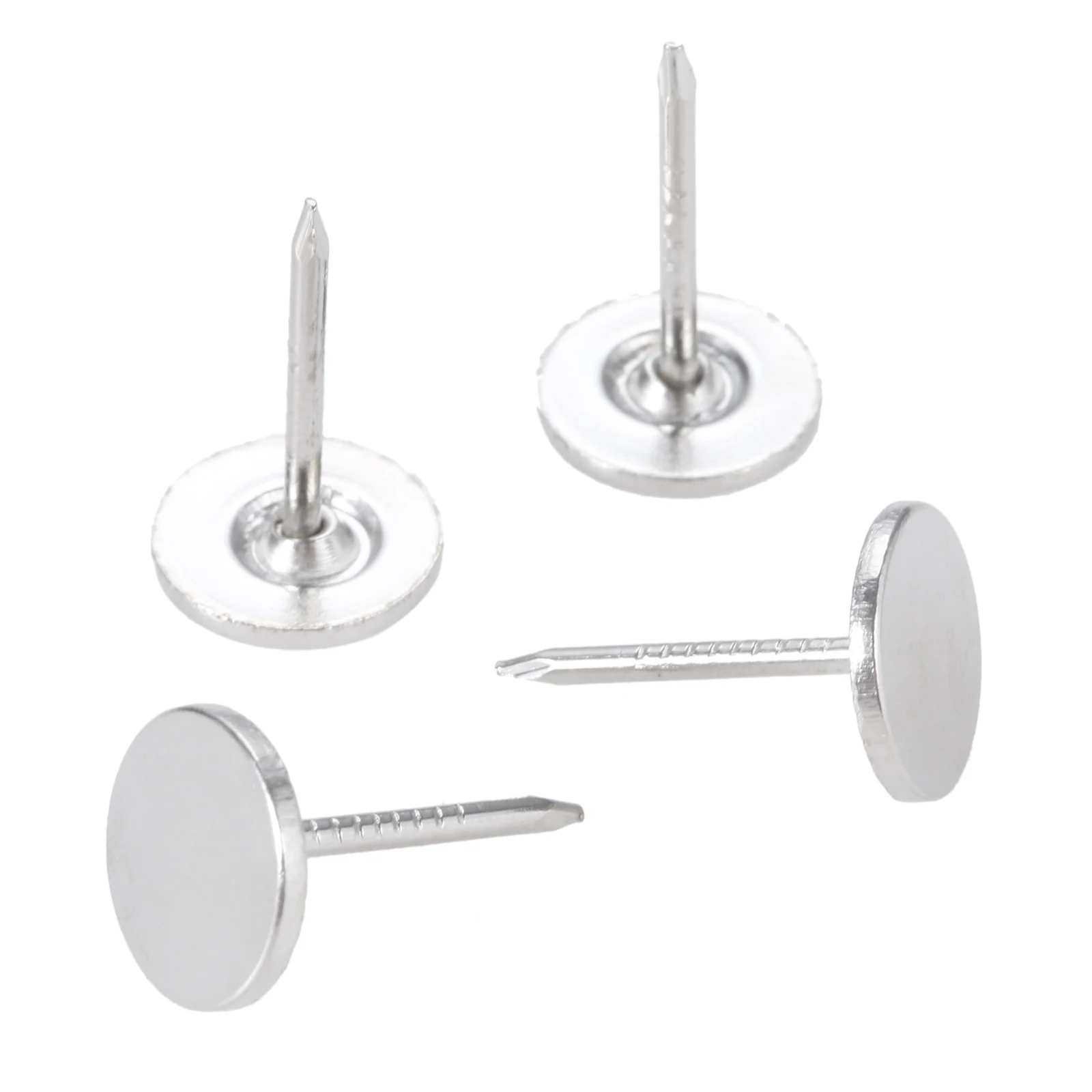 Upholstery Nail 50Pcs/100Pcs Silver Upholstery Nails Flat Head Tacks Furniture Nails Pins for Home DIY Decorative