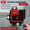 Milwaukee 16 Lines 4D Laser Level Self-leveling 360 Horizontal Vertical Cross Line Laser Level High precision Construction Tools 2
