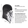 Skull Balaclava Mask Men Cycling Cap Snowboard Ski Face Cover Motorcycle Bicycle Hat Bandana Scarf Neckwarm Breathable Windproof 3