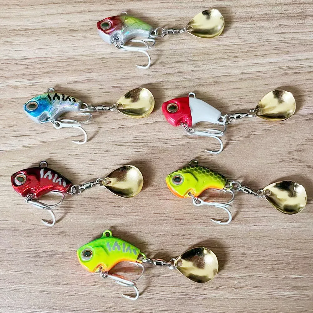 Description Picture 3 of item1pcs WALK FISH 9g 13g 16g 22g VIB Sinking Fishing Bait Hard Metal Ocean River Spinner Spoon Ice Fishing Lures Winter Baits