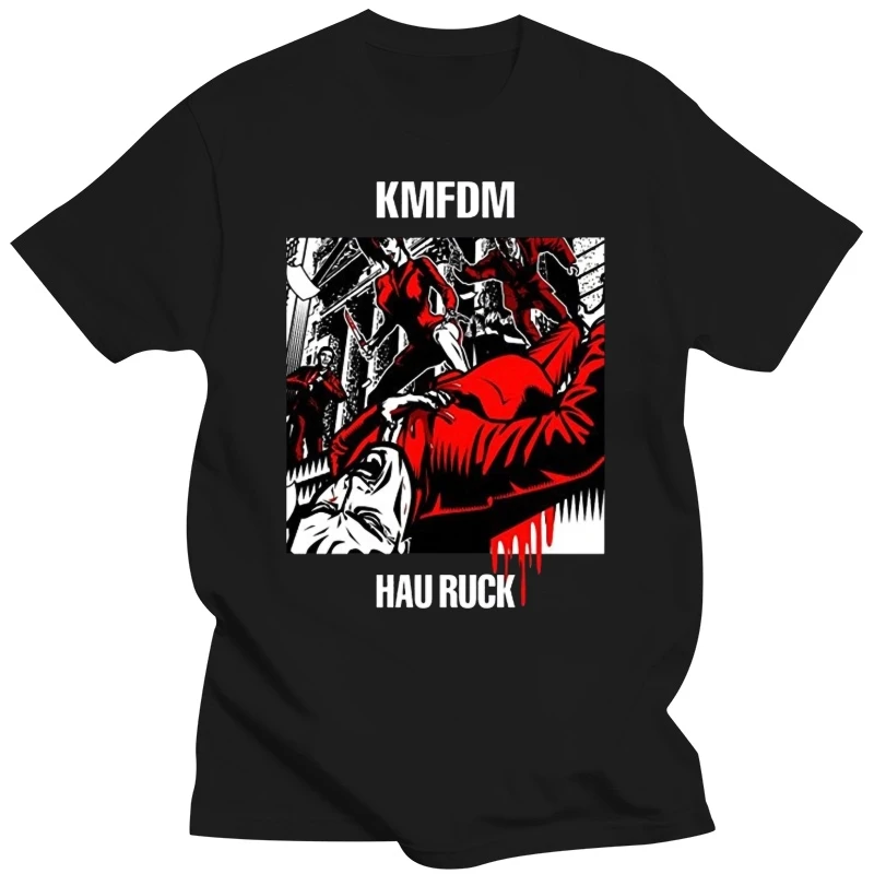 

fashion t-shirts Kmfdm Hau Ruck Funny Soft O Tee Shirts For Mens man t-shirt