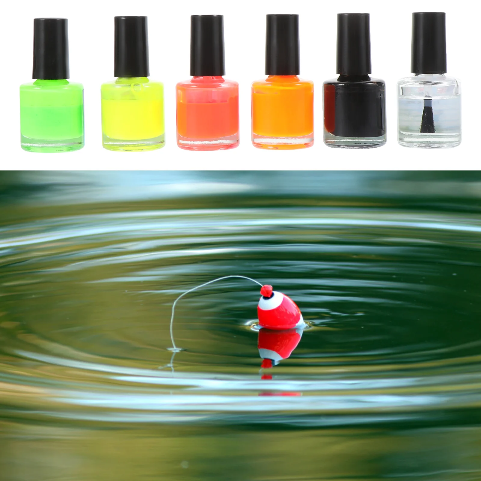 

New Fluorescent Paint For DIY Floats Tail Painting Visible Fishing Float Paints Buoy Tail Repairing Tool Fishing Tackles