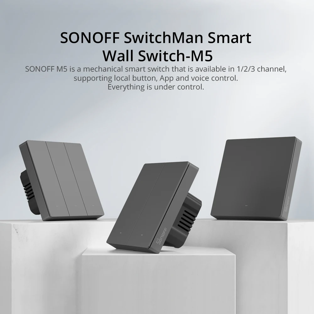 Sonoff-M5 120 US Smart Wall Switch, US