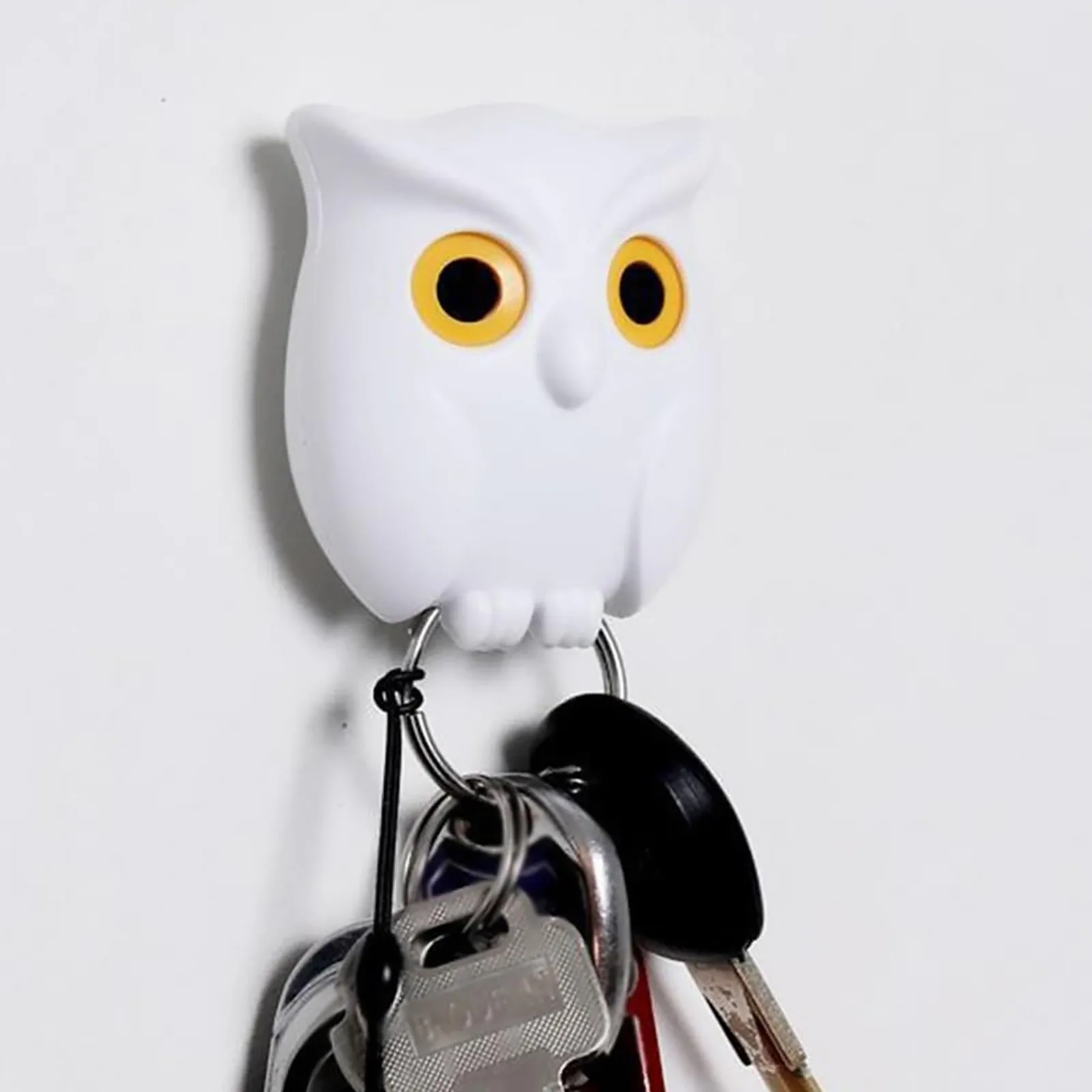 Owl Key Hook Without Punching Entrance Foyer Living Room Wall Hanging Organized And Stored 5
