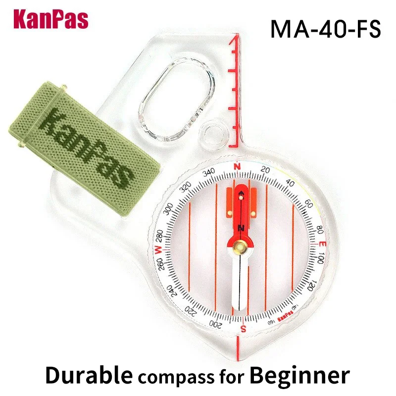 Waterproof Compass Mini Compass Navigation Compass Portable Compass Survival Compass KANPAS Basic and Beginner's Orienteering thumb compass Orienteering Primary Compass MA-40-FS Durable Sport Compass