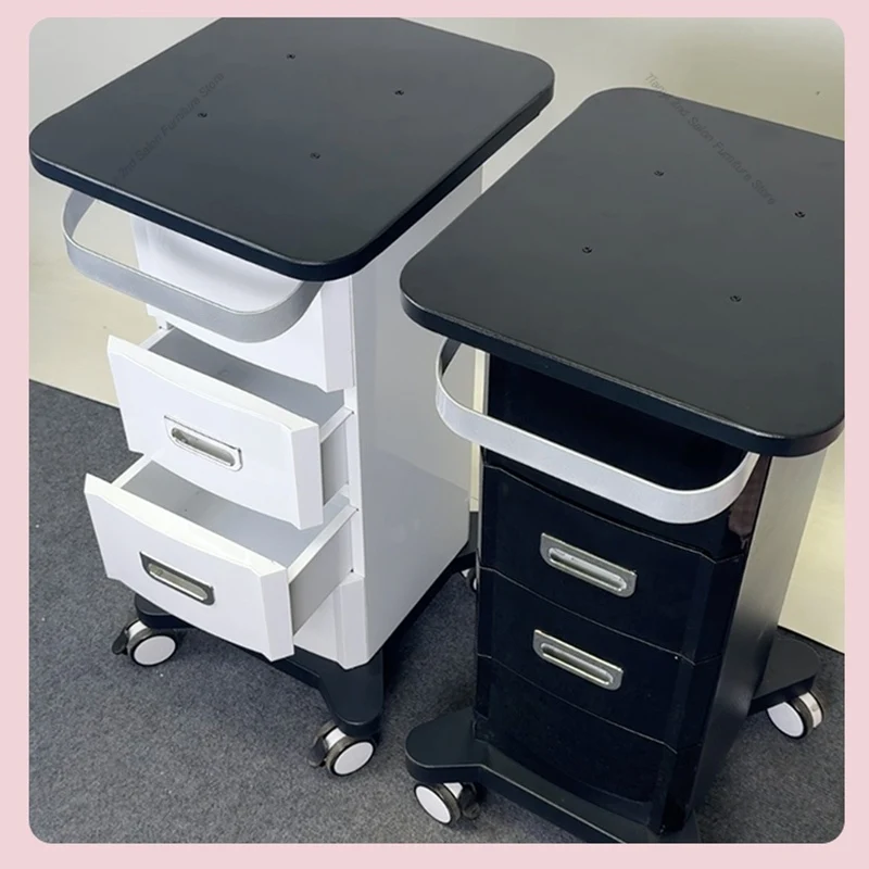 Carrello nordico di grado superiore Carrello per strumenti per manicure Scaffale per salone di tatuaggi Carrello per abbellimenti medici Mobili per salone Kosmetik Wagen FYST - immagine 4