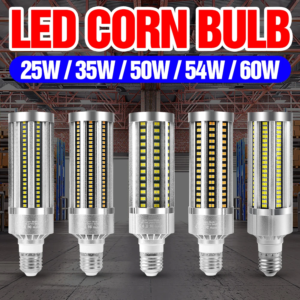 Industrial Lamp E27 LED Light Bulb 220V Corn Lamp 110V Ceiling Light Ultra Bright Ampoule E39 LED Floodlight Commercial Lighting