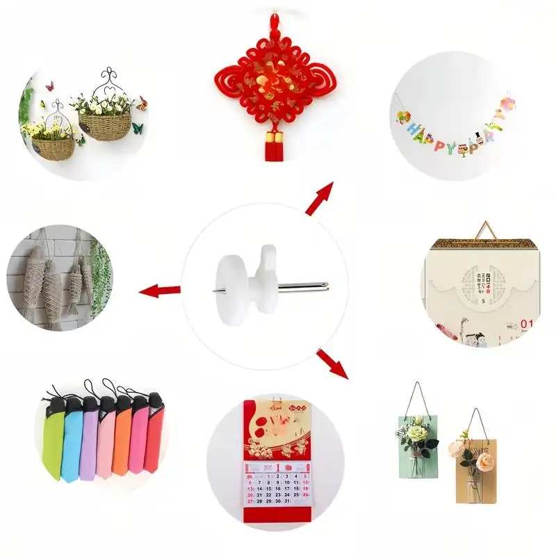 30/50팩 투명 벽걸이 후크 ? 초강력, 드릴 필요 없음, 사진, 예술 작품, 홈 데코용 손상 방지