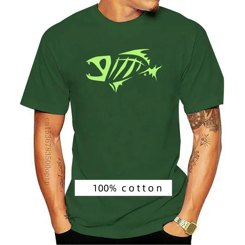 Abbigliamento Uomo 100% Cotone G Loomis Corpo T-Shirt Stampata A Lisca Di Pesce