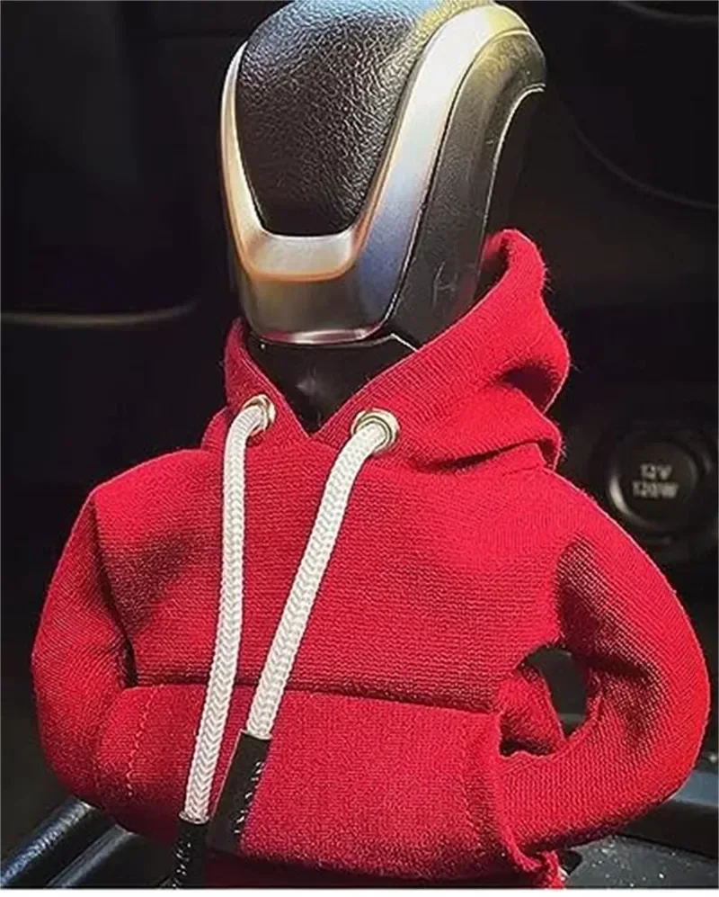 Hoodie Car Gear Shift Cover Fashion Gearshift Hoodie Car Gear Shift Knob  Cover Manual Handle Gear Sweatshirt Change Lever Cover - AliExpress