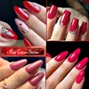 MEET ACROSS12Pcs Red Series Gel Nail Polish With Box Semi Permanent UV Gel LED Nail Art Varnish Manicure Kit Nail Supplies 5