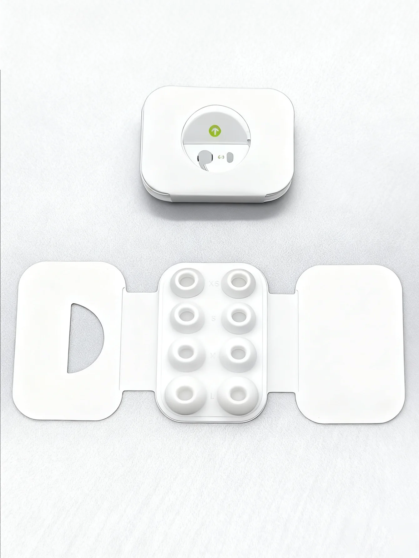 Non-Slip Silicone Earbud Covers with Noise-Cancelling Design and Portable Case (Set of 4 Pairs in Various Sizes)