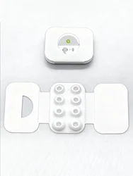 Non - Slip Silicone Earbud Covers with Noise - Cancelling Design and Portable Case (Set of 4 Pairs in Various Sizes) (WHITE)