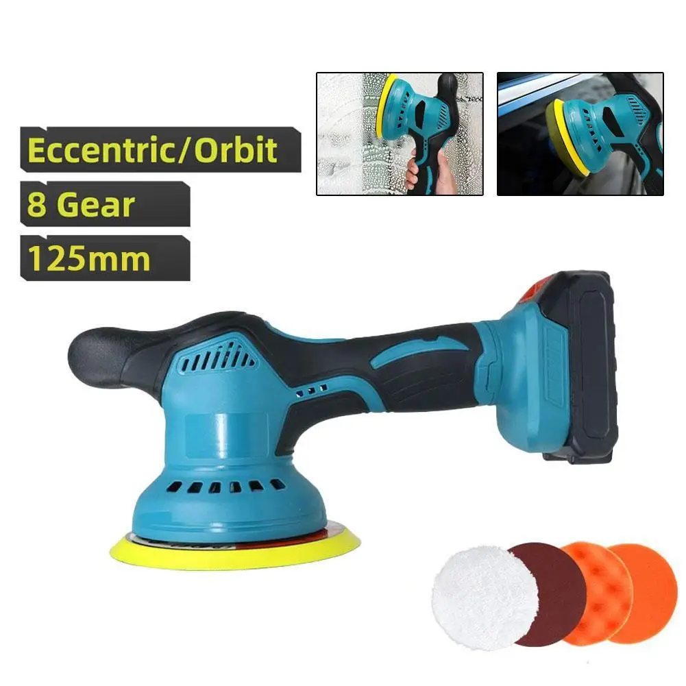 Electric Car Polisher Noiseless Wireless 12V 2800-5500rpm Car Beauty Machine Waxing Polishing Automotive Scratch Repair Tools