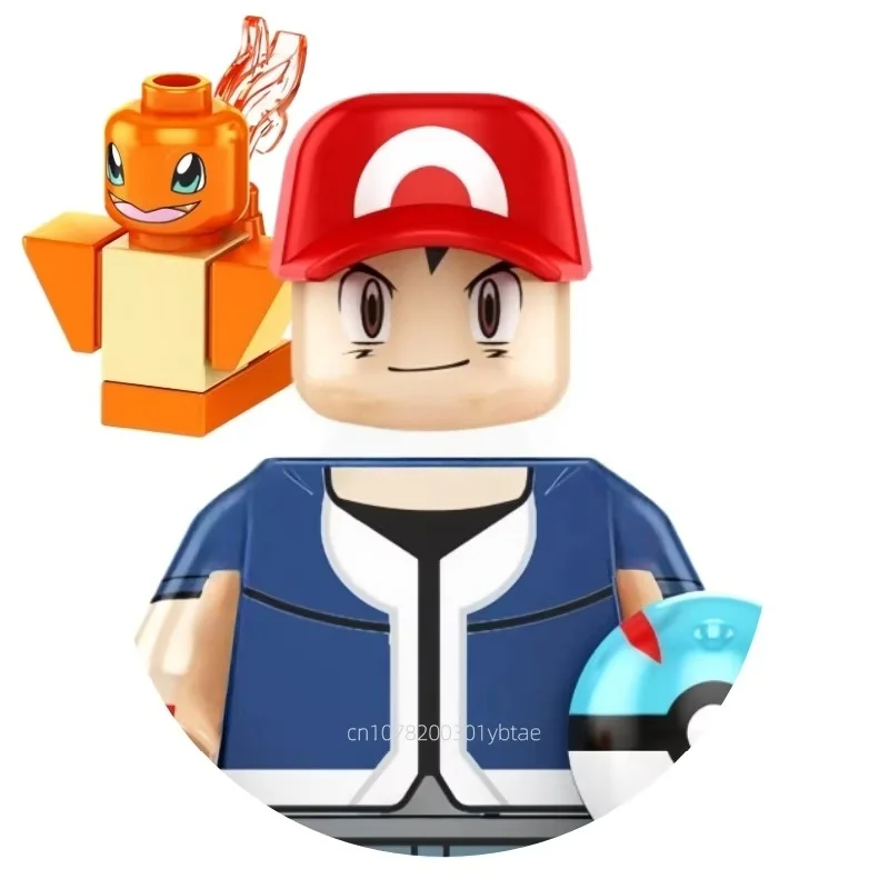 빌딩 블록 인형 어린이 조립 장난감 Charmander 모델 Bulbasaur 미니 조립 Gengar 장식품 선물