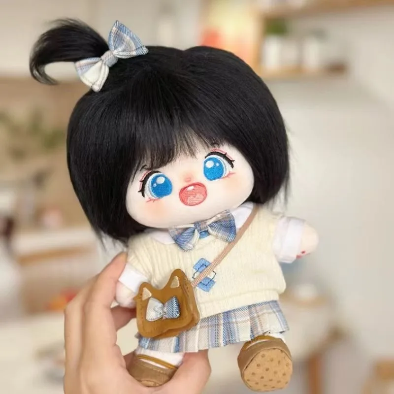 20cm Plush Stuffed Doll JK Uniform Kawaii Costume Suit Change Clothes Outfit Cosplay Birthday Gift 5
