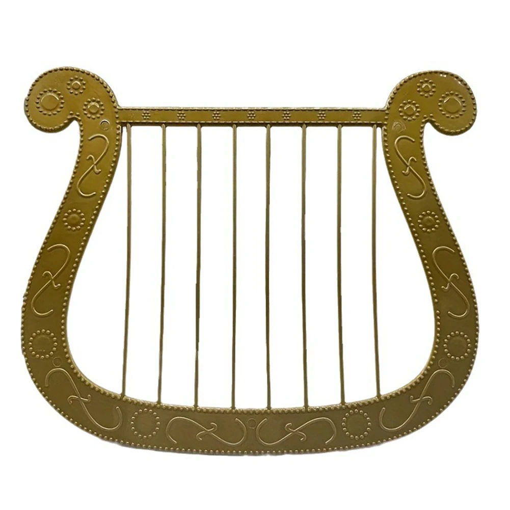 Model Harp Plastic Harp Halloween Costume ForCostume Halloween Angel Theme Party Dress Up Simulated Model MusicalInstrument