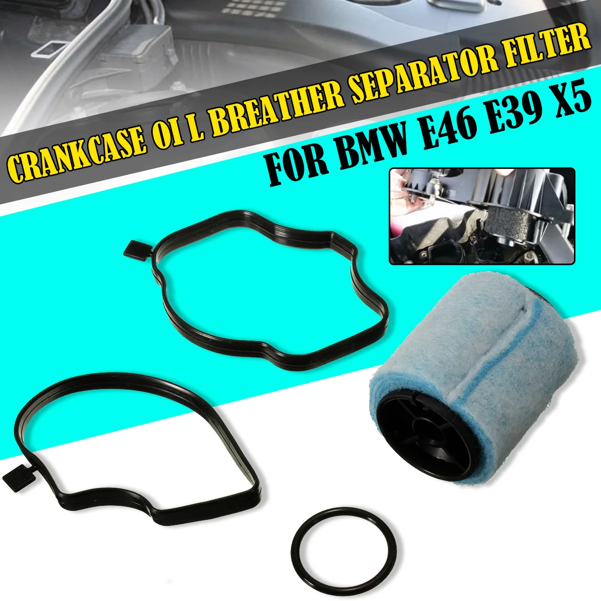 

Сепаратор масляного отпуска Картера 11127793163 11127793164 для BMW E46 E39 X5 330D 530D