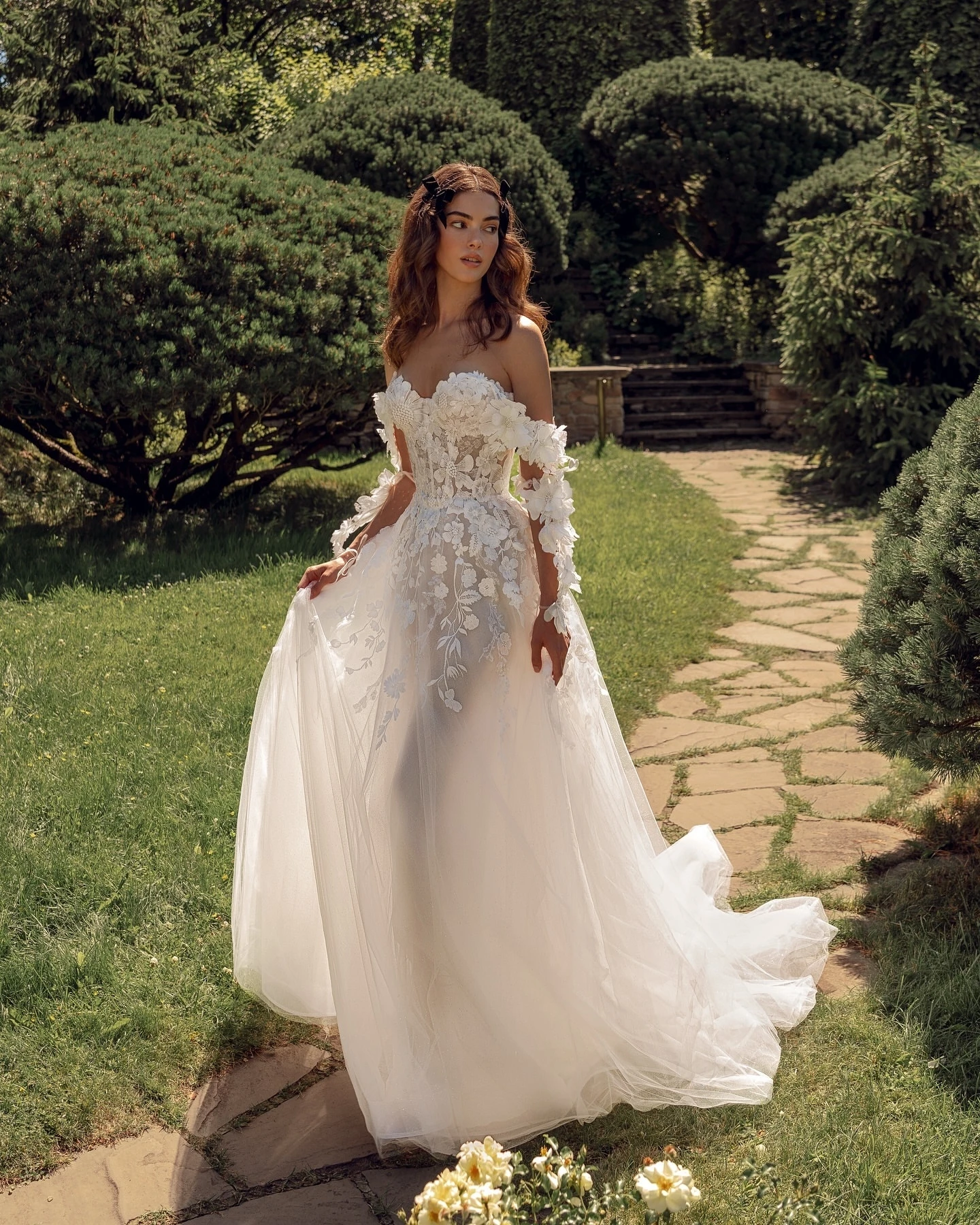 SoDigne A-line Appliques Wedding Dresses Sweetheart Princess Tulle Bridal Dress Long Wedding Gown Robe De Mairee ﻿Customized 2