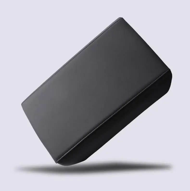ABS Leather Armrest Box Cover Pad for Car Interior Accessory
