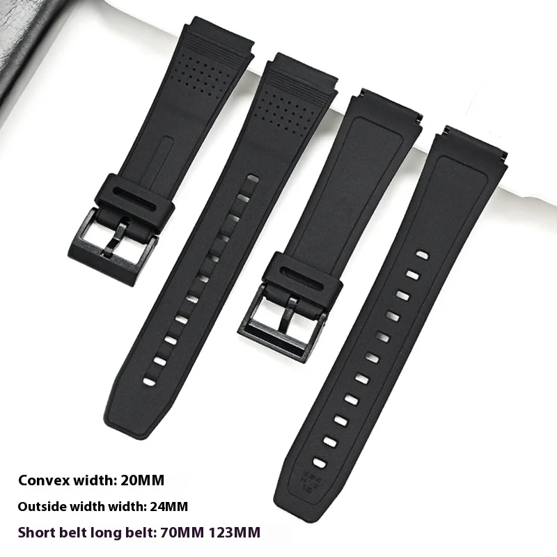 Waterproof Silicone Sports Watch Band - Durable Rubber Strap