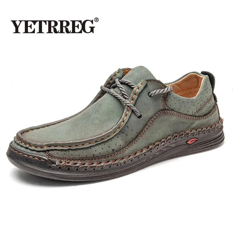 

High Quality Leather Men's Casual Shoes Handmade Soft Leather Loafers Hot Sale Men Driving Shoes Sneakers Moccasins Tooling Shoe