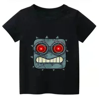 Cute Funny Boys T-Shirts Gift Game Shop Red Ball Cartoon Print kids Tshirts Fashion Casual Baby T shirt Short Sleeve tops tees 1