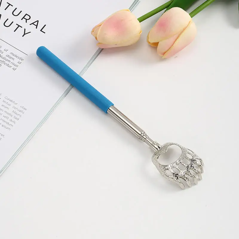 1 Piece Extendable Back Scratcher Portable Telescoping Metal Stainless Steel Back Scratchers Hand Massager