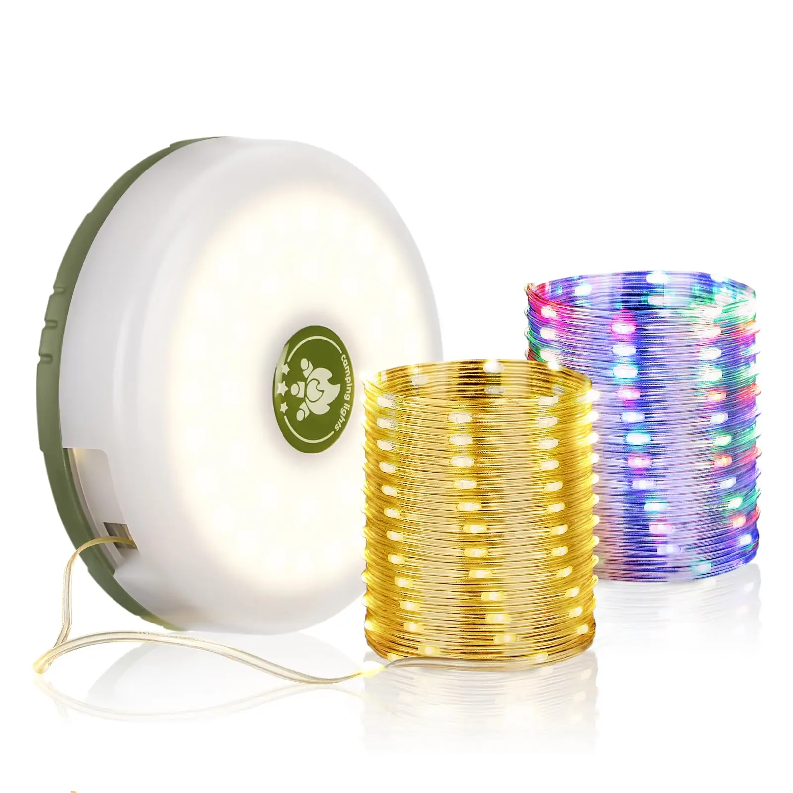 Retractable RGB LED String Lights with Lantern 6