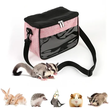 Portable Small Pet Parrot Carrier Bird Travel Cage Guinea Pig Bag Hamster Rat Squirrel Sugar Glider Bunny For Animal Lightweight