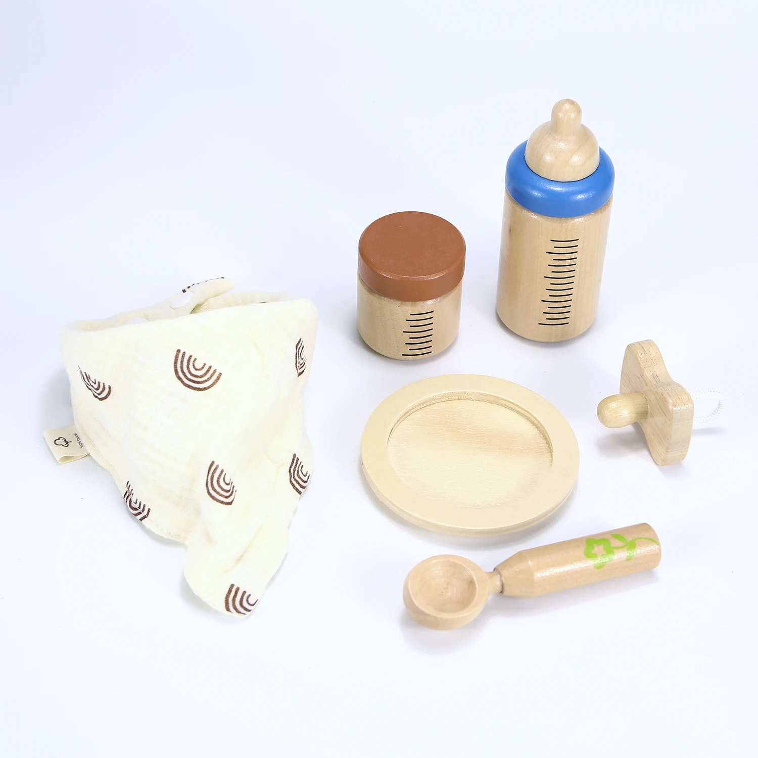 Baby Doll Feeding Set Early Learning Pretend Play Baby Doll Bottles Toy for Children Preschool Age