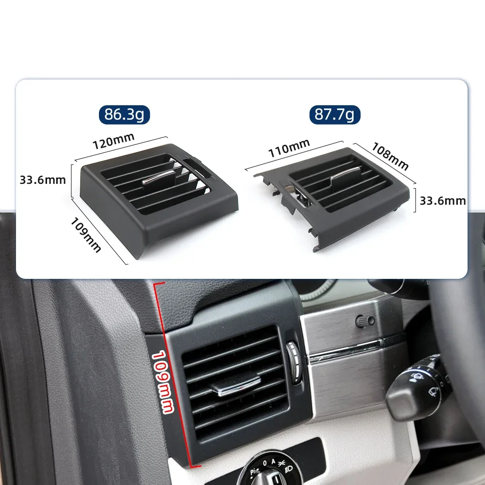 메르세데스 벤츠 X204 GLK220 GLK250 GLK300 대시보드 콘솔 좌우 에어컨 통풍구 그릴 아웃렛