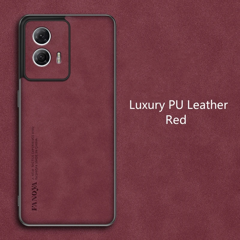 Luxury Leather Comfort Phone Cover with Shockproof Bumper and Camera Protection