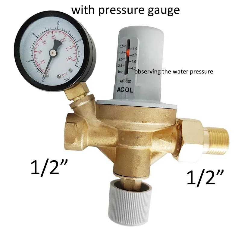 1/2" Automatic Water Filling Valve Observing the water-pressure Filling water valve with pressure gauge Pressure reducing valve