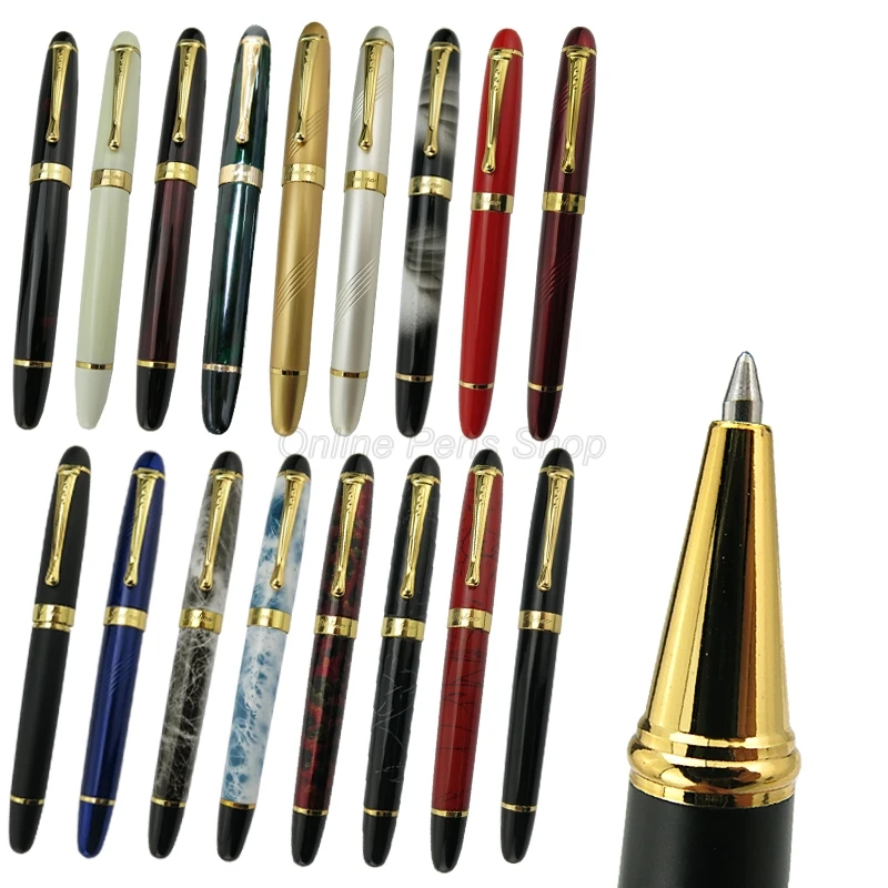 

Jinhao X450 Luxury Golden Clip Roller Ball Pen Full Metal Multicolor For Choice Office & School & Home Writing Ink Pen
