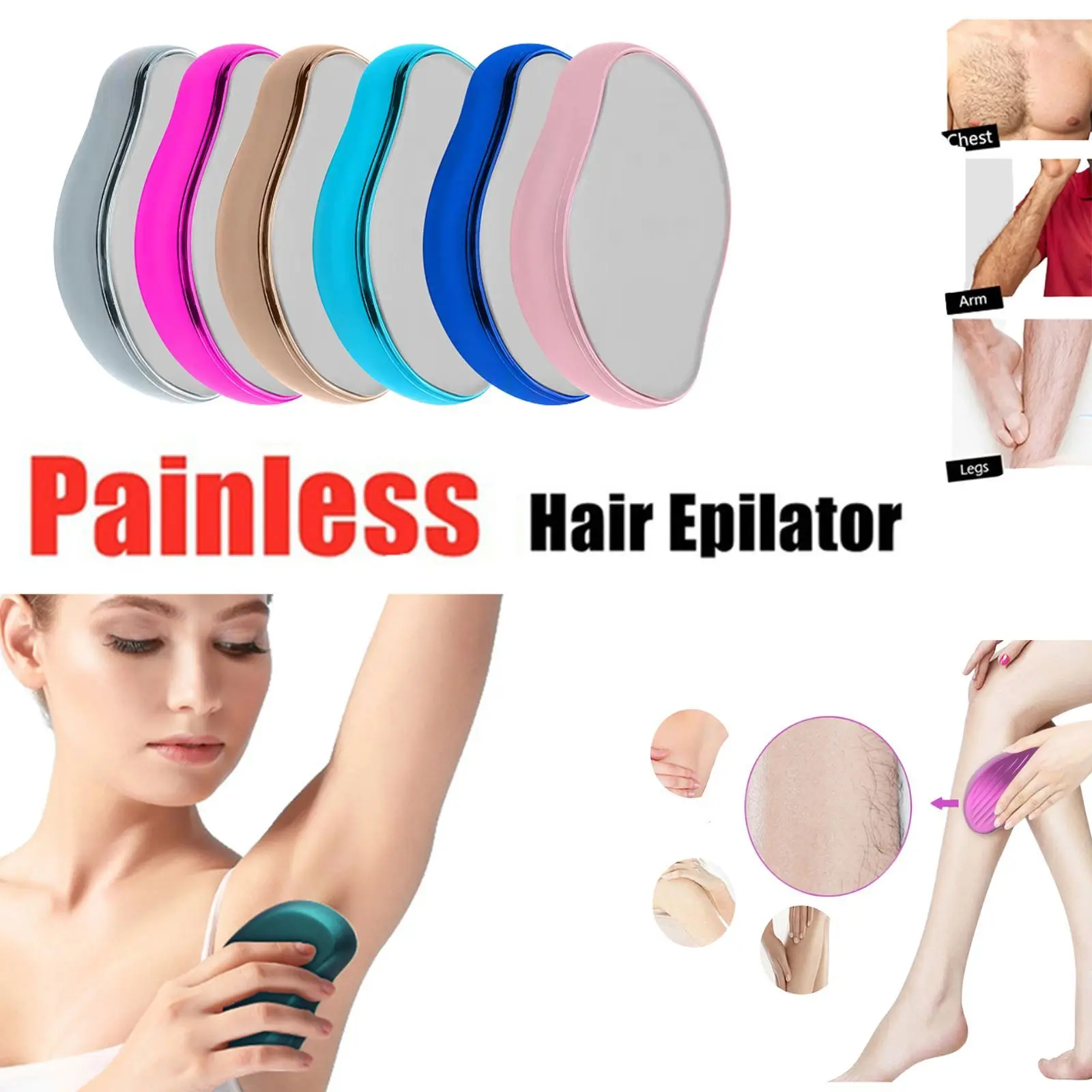 Epilator Crystal Hair Removal Depilatory Gum Man Women's Hair Nano