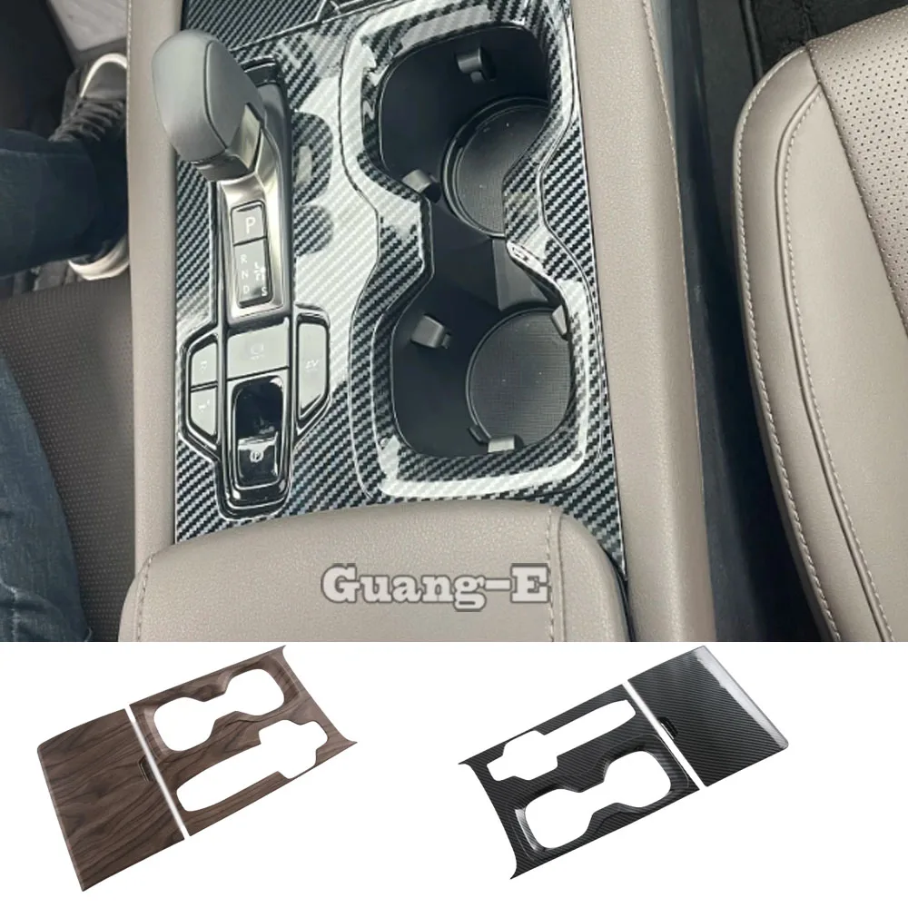 

Carbon/Peach Wood Stick Center Console Gear Shift Panel Cover Frame Accessories For Lexus RX 350 350h 450h+ 500h 2022 2023 2024