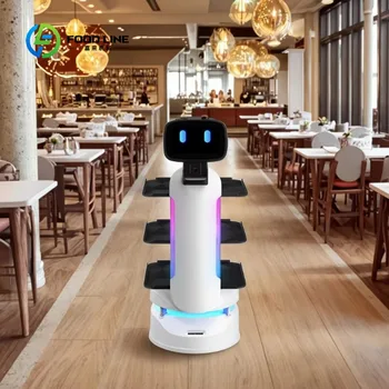 Robot di erogazione alimentare con navigazione automatica intelligente 2025 personalizzato per uso del servizio ad alta efficienza del ristorante
