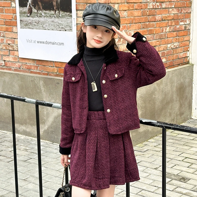 Ensemble Enfant Fille 2-7 Ans Automne Et Hiver Costume Enfant Fille La