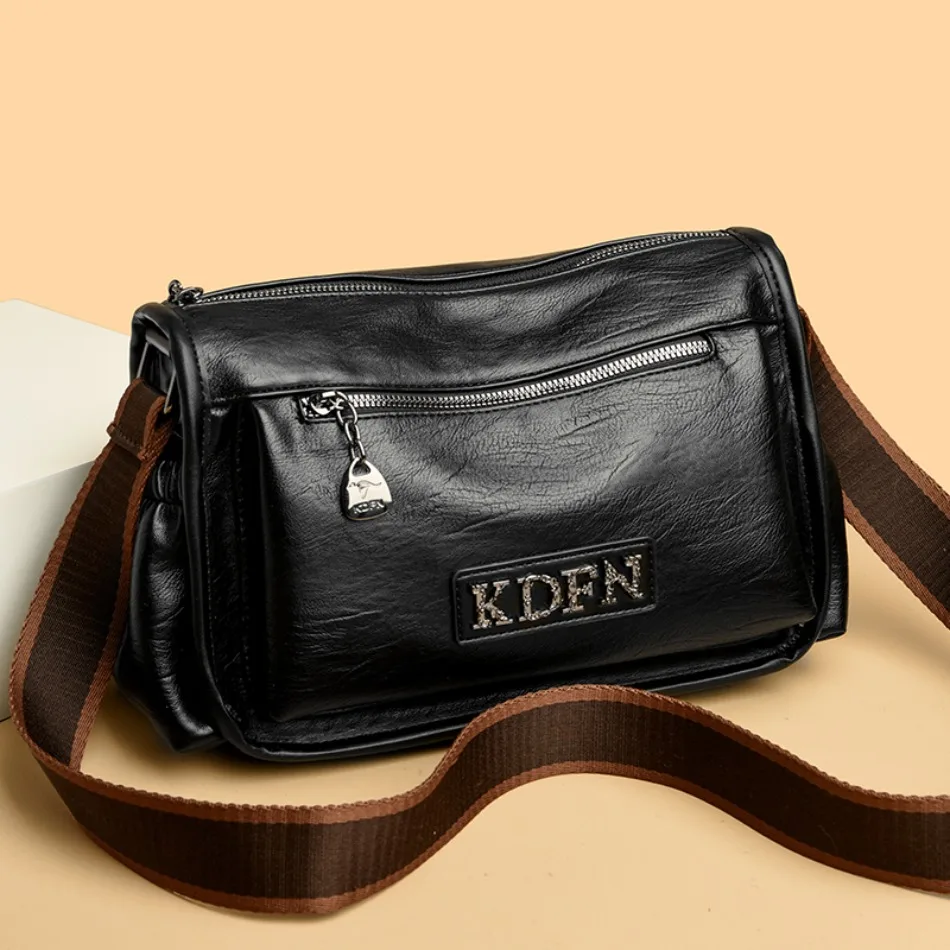 

Брендовые роскошные кожаные сумки для женщин 2024, дизайнерские высококачественные сумки через плечо, Повседневная сумка-мессенджер из мягкой кожи